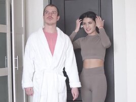 Russian wench takes a stranger's dick in the hotel room
